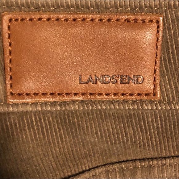 Lands’ End 16W Mid Rise Straight Leg Corduroys Tan - Picture 7 of 13